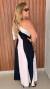 Imagem do Vestido Midi Listras Assimetricas Fecho Em Ziper