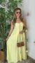 Vestido Midi Ziper Frontal De Alça Bojo Meia Taça Crisconf - comprar online