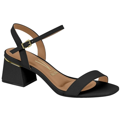 Sandalia Salto Quadrado Baixo Em Tiras Vizzano