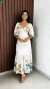 Vestido Logo Estampado Decote Em V Lastex Costa Crisconf - Crisconf-Vestuários e Acessórios