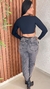 Cropped Canelado Com Bojo Manga Longa Recorte Busto crisconf - loja online