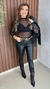 Body Em Tule Gola Alta Manga Longa Crisconf na internet