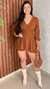 Vestido Macaquinho Duna Manga Longa Decote V Crisconf - comprar online