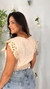 Blusa Visco Linho Detalhe Bordado Lastex Costa Crisconf - loja online