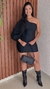 Vestido Cirrê Ombro Unico Manga Longa na internet