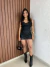 Conjunto Courino Short Saia Cropped Tomara Que Caia Bordado