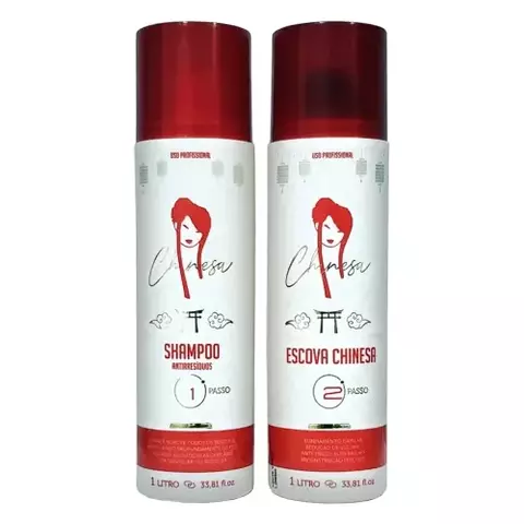CHINESA KIT SHAMPOO ANTIRESÍDUO ESCOVA CHINESA 1L