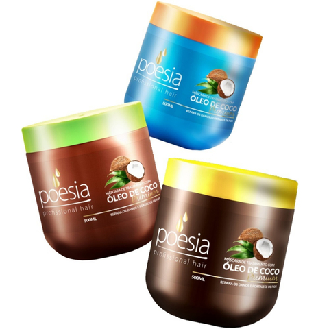 CONDICIONADOR HIDRATANTE | ÓLEO DE CÔCO - POESIA SALVATORE 500ML