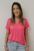 B-Shirt V Viscolinho - Rosa Chiclete - comprar online