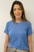 B-Shirt Redonda Viscolinho - Azul Céu - comprar online