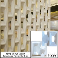 Jogo Forma Cobogó Vazado dupla Face Abs 2 mm Branco F297