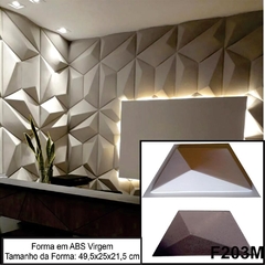Forma 3D Trapezio M ABS 2 mm virgem Gesso E Cimenticio
