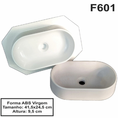 Forma para Cuba pia banheiro F601 ABS 2 mm Virgem