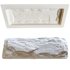 Kit 5 Forma 3d Tijolo Rockface 29x10cm Abs 2 Mm Gesso E Cimenticio 3d Tijolinho Rustico F314 - comprar online