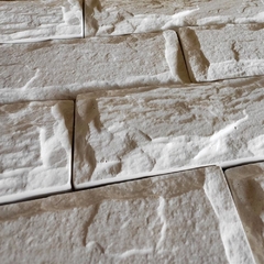 Kit 5 Forma 3d Tijolo Rockface 29x10cm Abs 2 Mm Gesso E Cimenticio 3d Tijolinho Rustico F314 - Pacheco Formas 3D