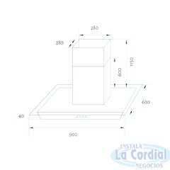 Campana Isla Tamel TST 90 - comprar online