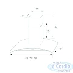 Campana Lacar cristal TST 90 - comprar online