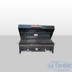 Parrilla 80 cm con tapa lourdes