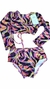 BIQUINI INFANTIL CROPPED MANGA LONGA COM PROTEÇÃO UV50