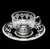 conjunto 4 xicaras de cafe com pires renda