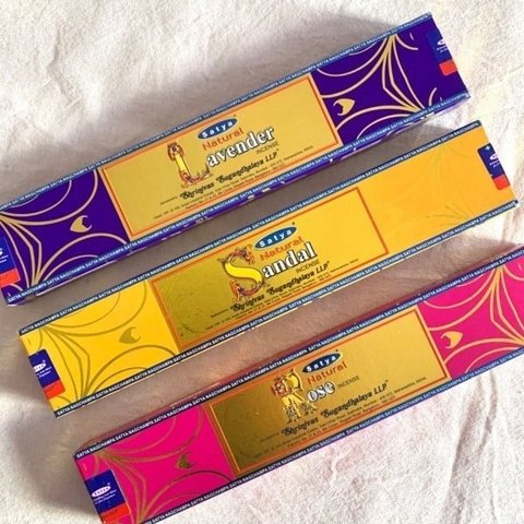 SAHUMERIOS SATYA INDIA LINEA NATURAL CAJA X 12 VARILLAS