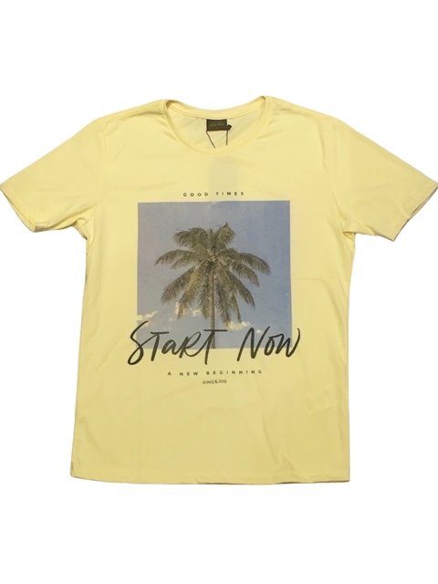 T-SHIRT START NOW - AMARELO CL