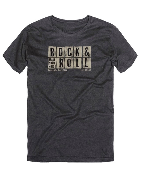T-SHIRT ROCK & ROLL - PRETO