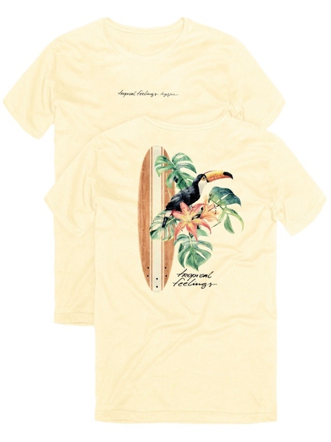 T-SHIRT TUCANO TROPICAL - OFF WHITE