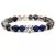 PULSEIRA COM BERLOQUE E PEDRA NATURAL - CABEÇA DE TIGRE PRATA - comprar online