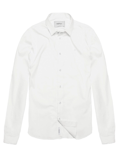 CAMISA FIO TINTO M/L - BRANCO
