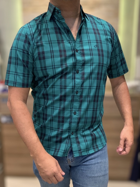 CAMISA XADREZ CHARIOTS M/C - VERDE