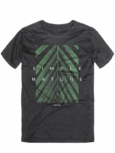 T-SHIRT SIMPLE NATURE - PRETO