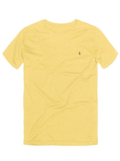 T-SHIRT BASICA CARECA - AMARELO