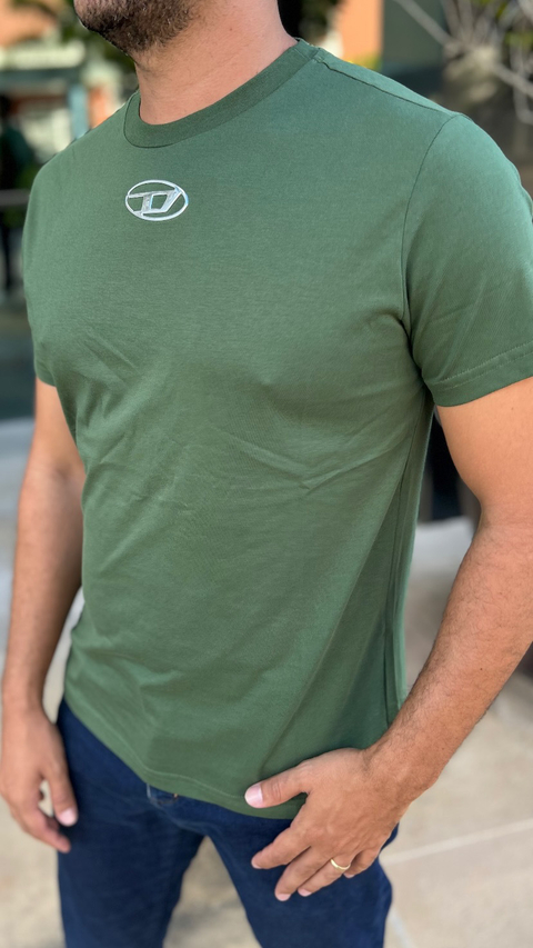 T-SHIRT DIESEL T-DIEGO-LOGO - VERDE - comprar online