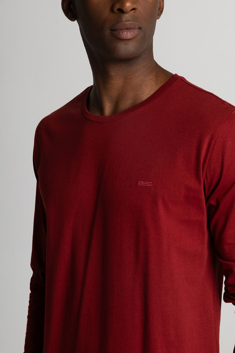 T-SHIRT BASICA CARECA - BORDO - comprar online