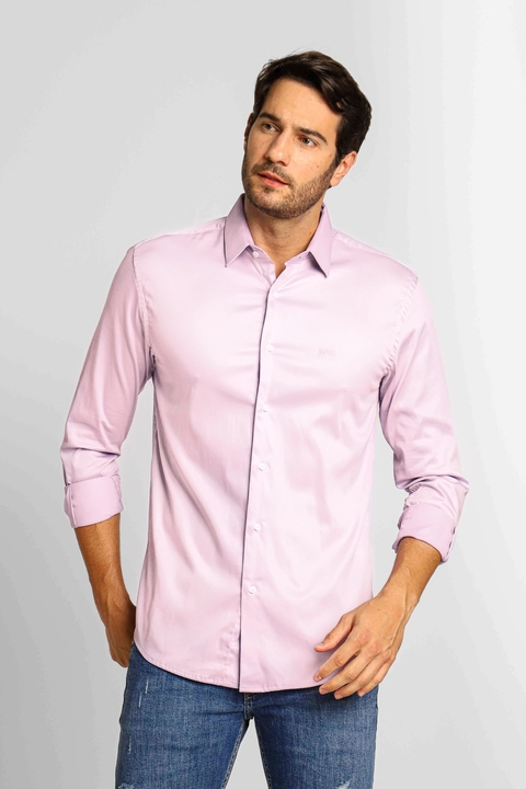 CAMISA HB M/L - ROSA - comprar online