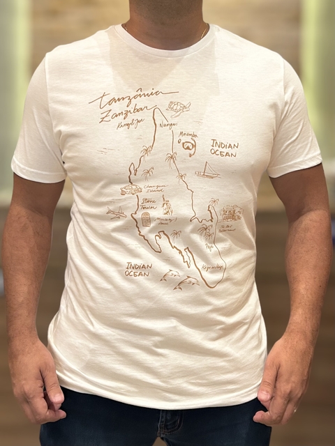 T-SHIRT TANZANIA ZANZIBAR - 0FF WHITE