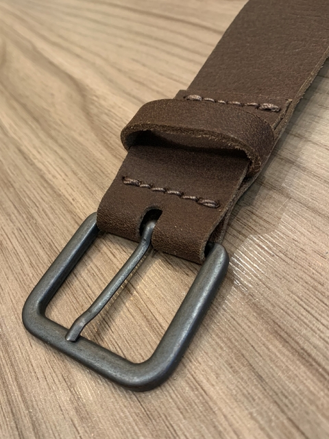 CINTO COURO KING&JOE - MARROM