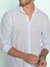 CAMISA M/L SLIM TEXTURA LISTRAS - BRANCA