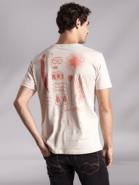 T-SHIRT SURF AND ROLL - AREIA