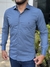 CAMISA M/L OFFICE POLIALGODÃO - AZUL INDIGO - comprar online