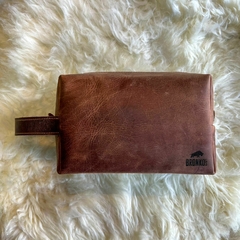 Necessaire em couro natural Bronko's