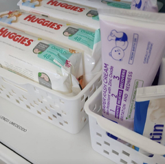 CESTO ORGANIZADOR QUADRATTA BRANCO (cod 889) - Gabi Corrêa Soluções