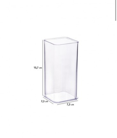 COPO ORGANIZADOR ENCAIXA (COD 15508) - medidas: 7,3cm x 7,3cm x 15,75cm na internet