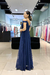 Vestido Longo Lily Azul Marinho - comprar online