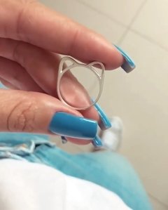 Anel orelhas de gatinho Prata 925 - comprar online