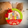 Guirlanda de Natal, tem gatinhos - Ho Ron Ho