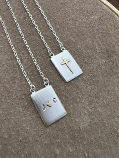 Escapulário Personalizado [Prata + Ouro]