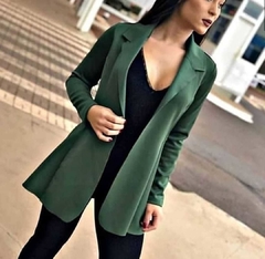 Maxi blazer neoprene (corte a laser) - comprar online