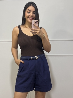 BLUSA PATRÍCIA MARROM - loja online